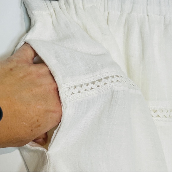 Madewell White Lined Boho Mini Skirt - Picture 4 of 7